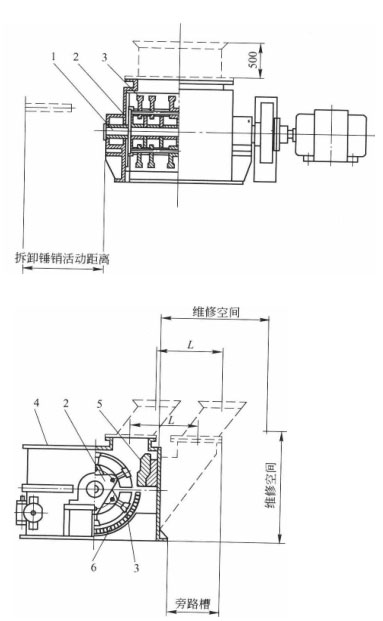 環(huán)錘式破碎機(jī)結(jié)構(gòu) 環(huán)錘式破碎機(jī)結(jié)構(gòu)