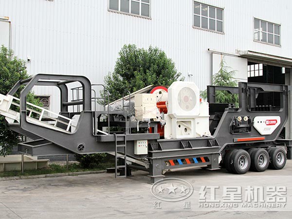 車載顎式磨石頭機(jī)正面圖 車載顎式磨石頭機(jī)正面圖