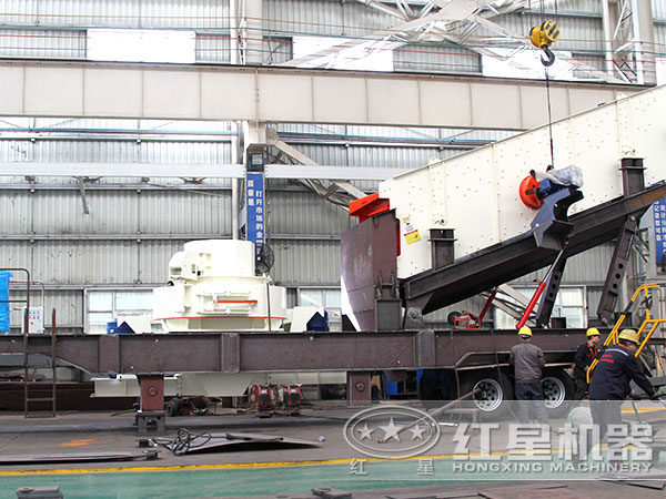 半掛車(chē)制砂機(jī)流動(dòng)磕石機(jī) 半掛車(chē)制砂機(jī)流動(dòng)磕石機(jī)