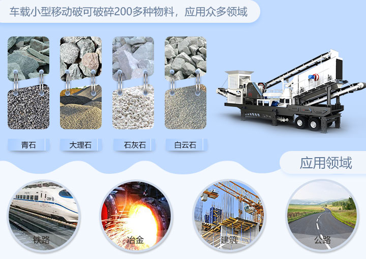 車載小型移動破碎站廣泛應用各個工業(yè)領域 車載小型移動破碎站廣泛應用各個工業(yè)領域