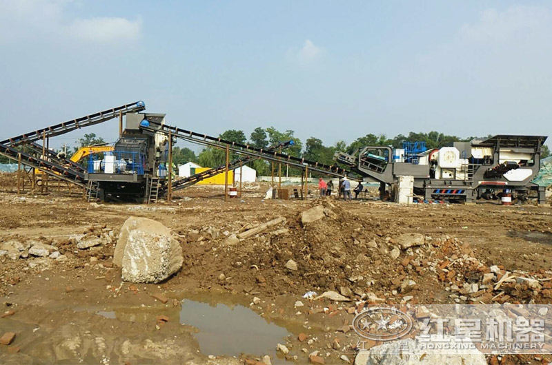 浙江湖州建筑垃圾生產線現(xiàn)場 浙江湖州建筑垃圾生產線現(xiàn)場