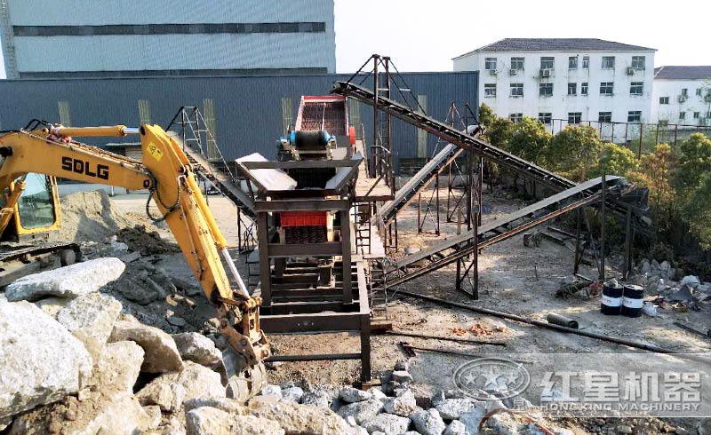 建筑垃圾破碎現(xiàn)場 建筑垃圾現(xiàn)場