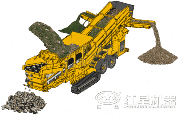 車載移動破碎站處理建筑垃圾 車載移動破碎站處理建筑垃圾